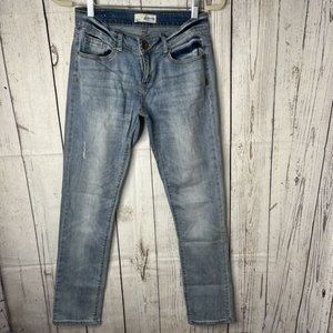 Denim Cotton On Womens Jeans 6 Light Wash Distressed Skinny Low Rise Denim